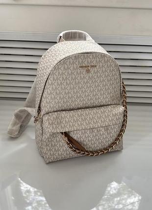 Рюкзак середнього розміру slater medium vanilla michael kors