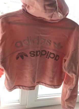 Укороченное худи adidas2 фото