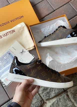 Louis vuitton sneakers low 🆕 жіночі кросівки луї вітон 🆕 коричневі/чорні
