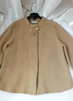 Пальто кофта кардиган накидка альпака шерсть пальто кофта кардиган накидка альпака шерсть3 фото
