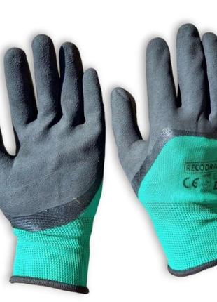 Перчатки строительные рукавицы рабочие для сада огорода дачи стройки3 фото