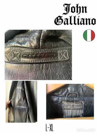 Шкіряна куртка жакет  galliano нова l-xl1 фото