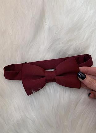 Гарний класичний метелик у бордовому кольорі від hm розмір one size