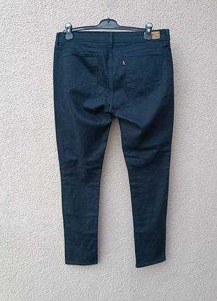 Фірмові чорні джинси levis skinny 99% cotton2 фото