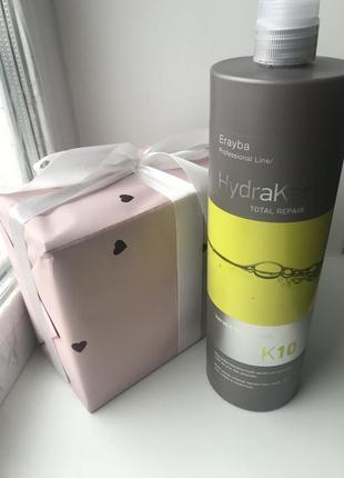 Маска для волос erayba k10 keratin total mask 10 в 1 с кератином и аргановым маслом 1000мл