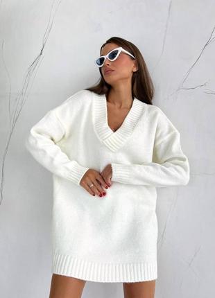 Женский свитер джемпер удлиненный туника длинный овесайз весна демисезон8 фото