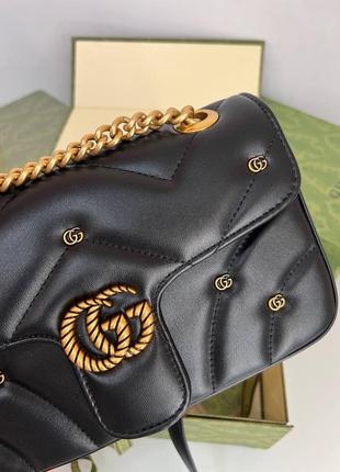 Gucci mormont кожаная сумка премиум6 фото