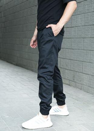 Крутые спортивные мужские штаны карго удобные повседневные демисезонные черные | спортивные брюки карго для10 фото