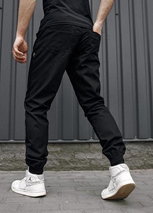 Крутые спортивные мужские штаны карго удобные повседневные демисезонные черные | спортивные брюки карго для3 фото