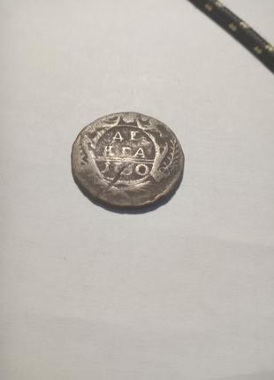 Старинная монета денга 1730 год1 фото
