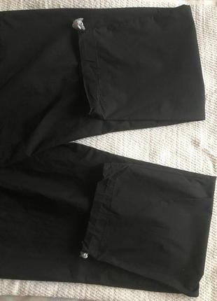 Брюки штаны чёрные мужские свободного кроя рип-стоп zara technical trousers9 фото