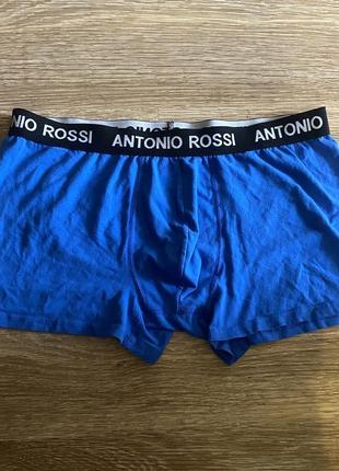 Труси, боксерки, котонові, чоловічі, в темно синьому кольорі, від дорогого бренду: antonio rossi🫶