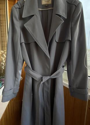 Тренч жіночий блакитного кольору