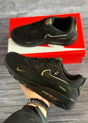 Чоловічі кросівки nike air max 90 black gold