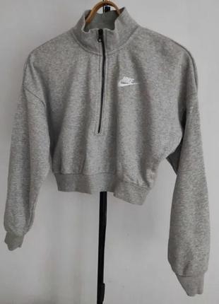 Кроп топ nike nsw крой oversize с вышитым белым лого размер с10 фото