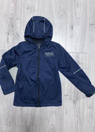 Демисезонная куртка crane softshell на мальчика 8-10 лет 134-140 см