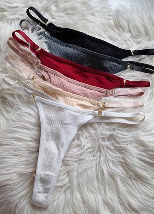 Набір стринги в рубчик vs💜