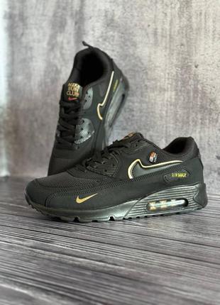 Чоловічі кросівки nike air max 90 black gold