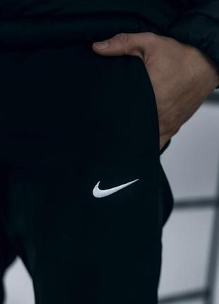 Спортивные мужские штаны удобные на каждый день черные | спортивные брюки на манжетах7 фото