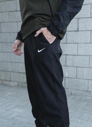 Спортивные мужские штаны удобные на каждый день черные | спортивные брюки на манжетах4 фото