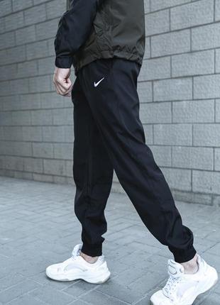 Спортивные мужские штаны удобные на каждый день черные | спортивные брюки на манжетах6 фото