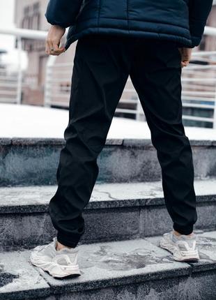 Спортивные мужские штаны удобные на каждый день черные | спортивные брюки на манжетах10 фото