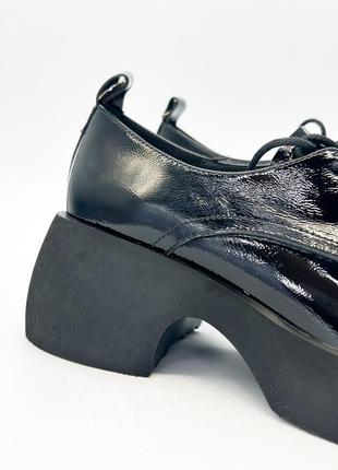 Туфлі danler 37(р) чорний наплак 0-1-1-f-1419-s-319-x-34-c-322 фото