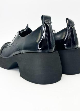Туфлі danler 37(р) чорний наплак 0-1-1-f-1419-s-319-x-34-c-325 фото