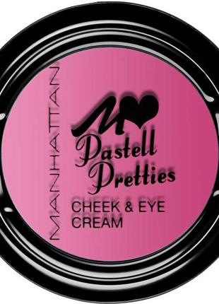 Румяна manhattan blush pastell pretties cheek&eye cream 03 - hibiskiss