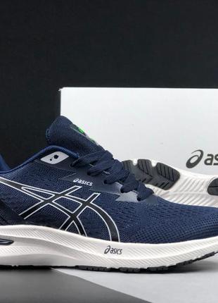 Мужские сетчатые, темно синие, стильные кроссовки asics gel-excite 10. от 40 до 44 гг. 12093 дш4 фото