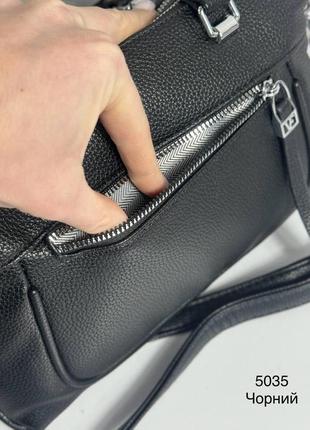 Стильна зручна сумочка з матової екошкіри7 фото