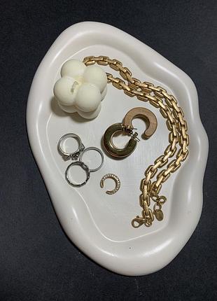 Подставка для украшений, свечей декор гипс кашпо