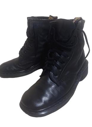 Винтажные кожаные ботинки dr. martin'air cushioned sole оригинал.