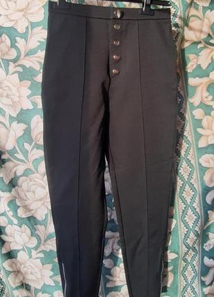 Дитячі чорні штани легінси брюки лосіни підліткові шкільна форма одяг