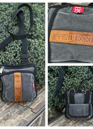 Diesel стильна невелика універсальна сумка кросбоді через плече оригінал1 фото