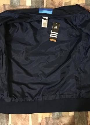Куртка парадна темно-синя із застібкою adidas condivo 163 фото