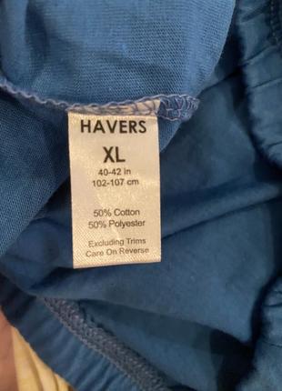 Класні, труси, шорти, котонові, чоловічі, в синьому кольорі, від дорогого бренду: havers 👌9 фото