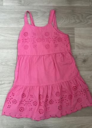 Zara🌷розовый летний сарафан для девочки 4-5 года 🌷