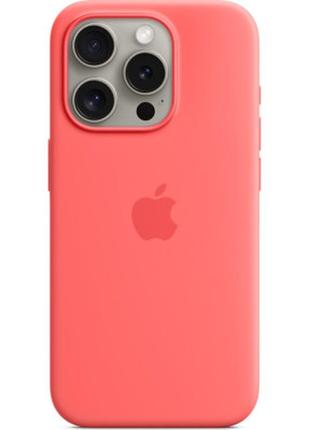 Чохол до мобільного телефона apple iphone 15 pro silicone case with magsafe orange sorbet (mt1h3zm/a)1 фото