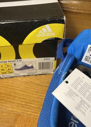 Кросівки бігові блакитні adidas energy boost 3 m7 фото