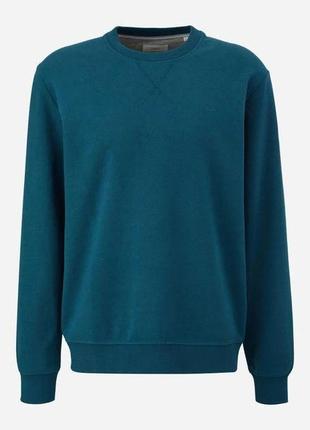 Чоловічий світшот s.oliver blue green бірюзового кольору розмір 3xl