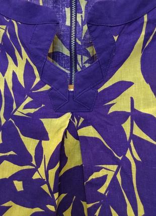Дуже красива та стильна брендова блузка..льон/віскоза.3 фото