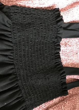 Кроп-топ m/xl boohoo укороченный топ майка блуза с завязками на завязках на резинке для беременных3 фото