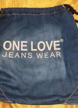 Стильна фірмова джинсова сумка рюкзак jeans wear.унісекс.2 фото