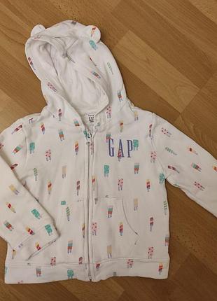 Кофта с капюшоном реглан толстовка gap