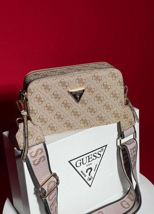 Сумка guess zippy snapshot gold2 фото