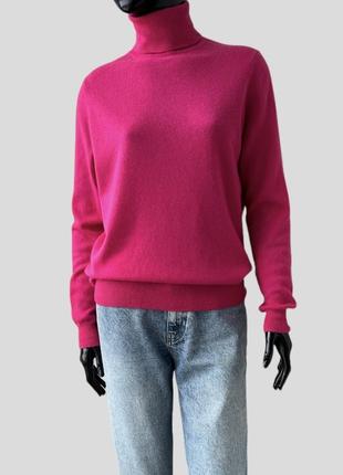 Luisa di carpi кашеміровий светр з високим коміром водолазка гольф 100% кашемір