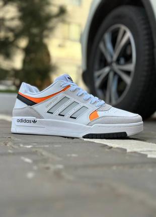 Чоловічі кросівки ( унісекс)adidas drop step white orange2 фото