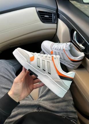 Чоловічі кросівки ( унісекс)adidas drop step white orange9 фото