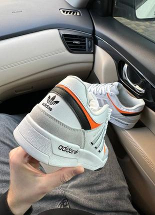 Чоловічі кросівки ( унісекс)adidas drop step white orange5 фото